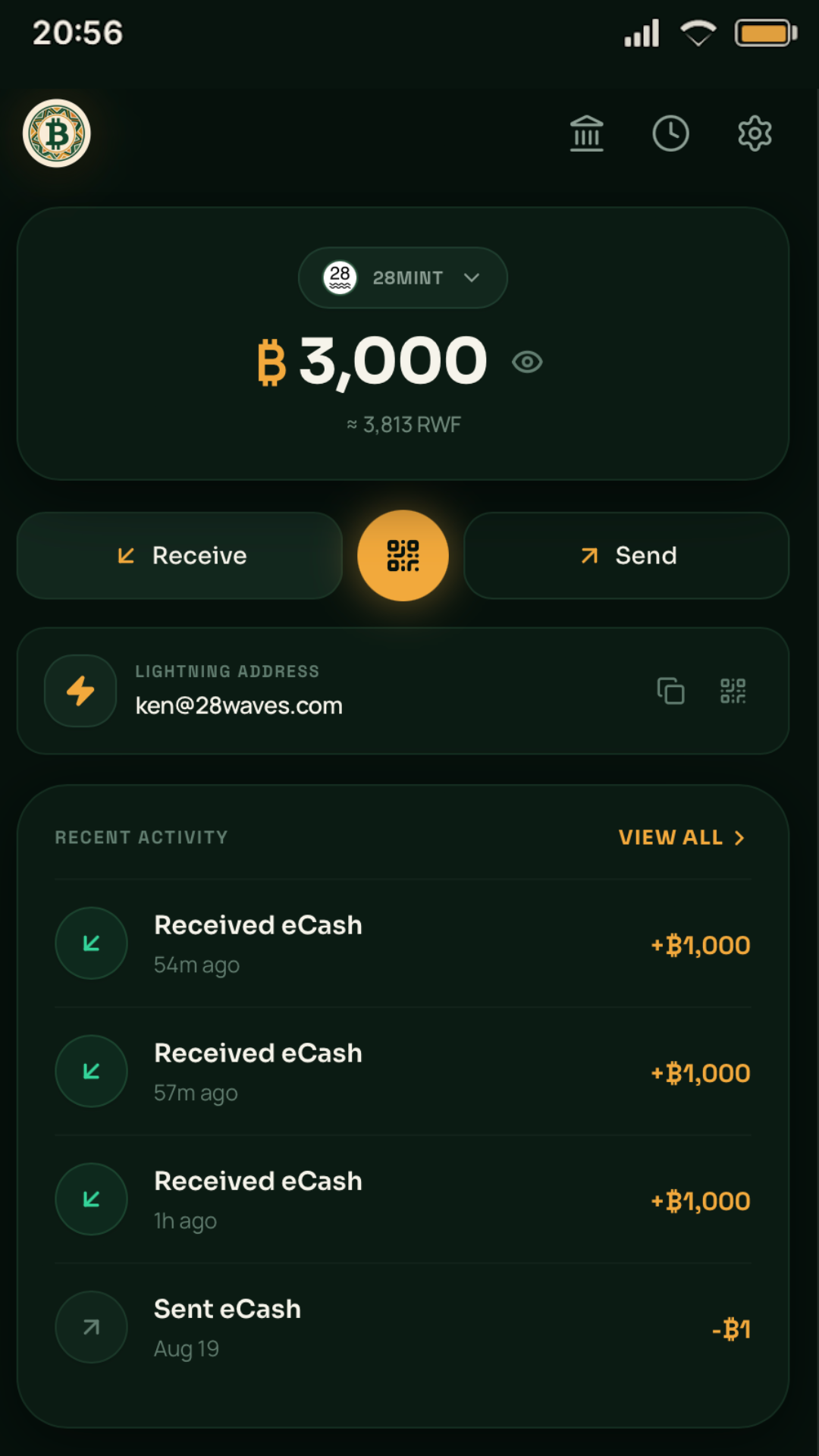 BitNotes Native App Interface